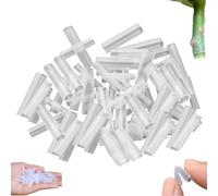Lot de 50 manchons de grafting en silicone pour arbres à fruits, tubes de grafting fins et élastiques de 3 à 7,5 mm, protection de tronc d'arbre de 3 à 7,5 mm, tube de greffage pour plantes, outils de