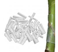 Lot de 50 manchons de greffage en silicone pour arbres fruitiers, kit de greffage réutilisable pour plantes rapides, outil de jardinage essentiel pour arbres fruitiers, vignes, roses et plantes de