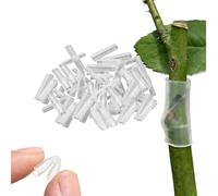 Lot de 50 manchons de greffage en silicone pour arbres fruitiers, tubes de greffage flexibles, hautement élastiques, favorise la guérison des vignes, roses et arbustes