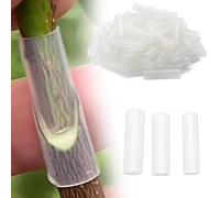 Lot de 50 manchons de greffage pour arbres fruitiers, tubes de greffage à paroi mince hautement élastiques, tubes de greffage pour plantes, flexibles, durables et favorisant la guérison sur les arbres