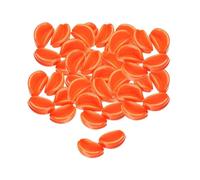 Lot de 50 marionnettes en forme de bec de canard en peluche pour canards en caoutchouc Orange 25 mm