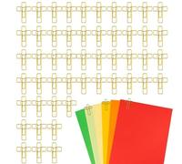 Lot de 50 marque-pages en forme de en forme de cœur doré pour étudiants, enseignants, école, bureau, maison, femmes, hommes