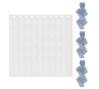 Lot de 50 marque-places non imprimés avec 3 rouleaux de ruban de 2,8 m Idéal pour anniversaire, fête prénatale, événement, siège de mariage