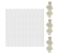 Lot de 50 marque-places vierges robustes avec 3 rouleaux de ruban coloré pour décoration d'événement et de mariage
