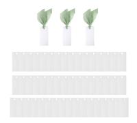 Lot de 50 marque-places vierges robustes avec 3 rouleaux de ruban coloré pour décoration d'événements et fêtes de mariage