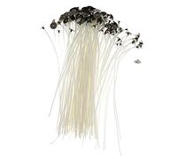 Lot de 50 mèches pré-cirées pour fabrication de bougies avec supports 20 cm