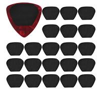 Lot de 50 médiators pour guitare - Arrêtez de faire tomber vos médiators tout en jouant - En caoutchouc non collant - Poignées autocollantes lavables (poignée uniquement, en forme de U, 1,5 x 1,5 cm)