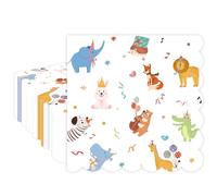 Lot de 50 mini assiettes en papier coloré à pois multicolores - Arc-en-ciel Happy Birthday - Pour mariage, anniversaire, enfant, adulte, douche prénatale - Blanc