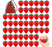 Lot de 50 mini balles anti-stress en mousse extensible avec sac de rangement pour sac cadeau d'anniversaire, récompense de carnaval, 5,1 cm
