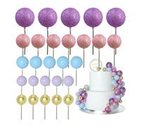Lot de 50 mini ballons pour décoration de gâteaux et cupcakes - Décoration festive pour célébrations, mariages, amours