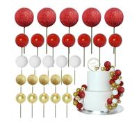 Lot de 50 mini ballons pour décoration de gâteaux et cupcakes - Décoration festive pour célébrations, mariages, amours