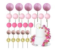 Lot de 50 mini ballons pour décoration de gâteaux et cupcakes - Décoration festive pour célébrations, mariages, amours