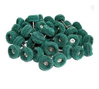 Lot de 50 mini brosses à récurer en fibre de nylon pour Dremel Vert 25 mm