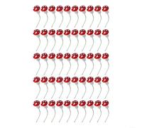 Lot de 50 mini champignons en mousse rouge de 2 cm pour décoration de jardin, bricolage, terrarium, mousse, paysage, modélisme, jardin féérique