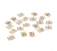 Lot de 50 mini charnières en laiton pour petite boîte en bois 8 x 10 mm