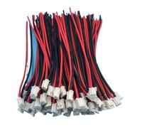 Lot de 50 mini connecteurs Micro 2.0 PH 2 broches avec câbles 2P 100 mm 26 AWG