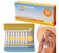 Lot de 50 mini crèmes solaires de voyage - Mini Travel Sunscreen SPF 50+ - Lotion Sunscreen avec protection UVA/UVB - Facile à transporter - Pour les vacances et les voyages