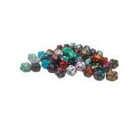 Lot de 50 Mini dés Assortis n°2 avec Chiffres D20 10 mm Chessex