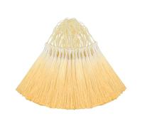 Lot de 50 mini glands en soie pour loisirs créatifs DIY marque-pages, fabrication de bijoux mignons perlés, boucles d'oreilles pour fille, porte-clés, remise de diplôme, petite clé, long ruban tissu