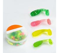 Lot de 50 mini leurres en T pour pêcheurs à la recherche d'une action réactive et d'un parfum constant sous l'eau