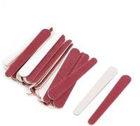 Lot de 50 mini limes à ongles jetables double face en émeri - Outil de manucure pour faux ongles en acrylique naturel