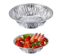 Lot de 50 mini moules à tarte jetables et recyclables en aluminium pour quiche, boulangerie, cafés, restaurants (C125 x 50P)