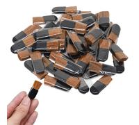 Lot de 50 mini pinceaux de maquillage jetables pour fard à joues, pinceaux à poudre libre, pinceau de maquillage, mini pinceau à fard à joues, petit pinceau à poudre, outils cosmétiques de voyage