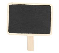 Lot de 50 mini pinces pour tableau noir avec inscription en bois - Pour plantes, notes de mémo, prise d'étiquettes alimentaires (forme de tableau)