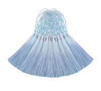 Lot de 50 mini pompons en soie marque-pages, bijoux mignons perles en résine, boucles d'oreilles filles, porte-clés, remise diplôme