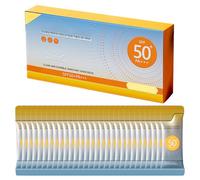 Lot De 50 Mini Tubes CrèMe Solaire en Format Voyage, CrèMes Solaires Mini Taille Voyage,Protection Solaire ImperméAble Spf50+ P Protection Anti Uv à La Formule LéGèRe et Non Grasse