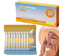 Lot de 50 mini tubes de crème solaire en format voyage, protection solaire imperméable avec protection UVA/UVB SPF 50+ (1)