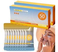 Lot de 50 mini tubes de crème solaire en format voyage, protection solaire imperméable avec protection UVA/UVB SPF 50+ (2)