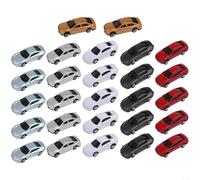 Lot de 50 Miniatures Auto Échelle N 1:150 Scènes Urbaines pour Layout Train et Diorama Extérieur Diverses Couleurs