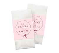 Lot de 50 mouchoirs en forme de larmes de joie - Avec pastilles adhésives à fermer - Cadeaux d'invité de mariage, serviettes vintage, décoration de mariage, église, accessoires de mariage - Sceau et