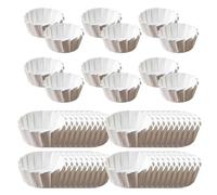 Lot de 50 moules à cupcakes réutilisables pour muffins et cupcakes 10/15/20 cm Accessoire de cuisine pour pâtisserie et friteuse