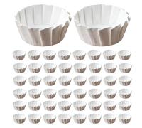 Lot de 50 moules à gâteau ronds en papier sulfurisé pour muffins 10,2 x 15,2 x 20,3 cm