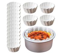 Lot de 50 moules à muffins résistants à l'huile - Papier sulfurisé pour gâteaux basques, idéal pour les boulangers maison, planification de fête, vacances, événements scolaires, thé de l'après-midi