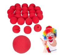 Lot de 50 nez de clown rouge 5 cm léger Nez de clown en mousse souple