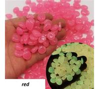 Lot de 50 ou 100 pochoirs luisants dans l'obscurité,décoration pour jardin,aquarium - Type 13-17mm rose red-50pcs #A