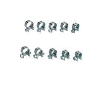 Lot de 50 ou 60 pièces de fixation pour mini colliers de serrage pour tuyaux d'air essence diesel basse pression en acier au carbone