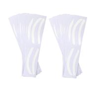 Lot de 50 paires d'autocollants pour sourcils - Pochoirs à sourcils pour femmes - Forme professionnelle de colle auxiliaire - Autocollant aérographe - Formation du manuel de cartographie