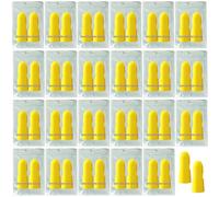 Lot de 50 paires de bouchons d'oreilles jetables de luxe emballés individuellement pour hôtel - Réduction du bruit confortable - Pour dormir, natation, travail, construction, concerts, activités