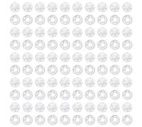 Lot de 50 paires de boutons en plastique, transparents, boutons de fermeture, boutons à coudre invisibles, boutons pression pour vêtements, accessoires de couture DIY