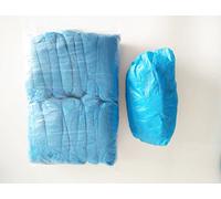 Lot de 50 paires de couvre-chaussures jetables - en polyéthylène chloré bleu - 2,5 g x 100