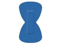 Lot de 50 pansements détectables pour le bout des doigts, patchs papillons, conformes aux normes HACCP et IFS, imperméables, premiers secours, 65 x 40 mm