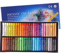 Lot de 50 pastels à l'huile doux professionnels pour graffiti, art, dessin doux, rond, pour enfants, artistes, étudiants, couleurs assorties