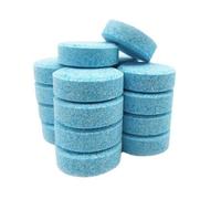 Lot De 50 Pastilles De Lave-Auto, Liquide Lave-Auto Solide, Essuie-Glace Ultra-Concentré, Pastilles Effervescentes À L'eau Pour Vitres, Universelles Pour Toutes Les Saisons, Bleu.