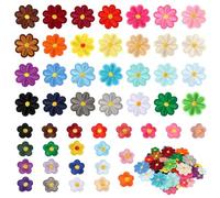 Lot de 50 Patch Thermocollant Vêtements,écussons brodés thermocollants,écussons Tissu Thermocollant Repasser pour Vêtements, Sacs à Dos, Vestes