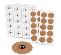 Lot de 50 Patchs Magnétiques d'Acupression, Patchs d'acupression Magnétiques Réutilisables, Soulage les Douleurs, Feuilles Patchs d'acupression pour Dos, Cou et Articulations, Couleur Chair