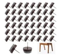 Lot de 50 Patins en Feutre Premium pour Meubles Et Chaises, Autocollant Clouable, Ø 22 Mm Protection Parquet, Stratifié, Carrelage Antidérapant Antibrut Protège-Pieds De Chaise avec Feutre